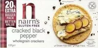 Jumlah gula yang masuk Gluten Free cracked pepper  wholegrain  crackers