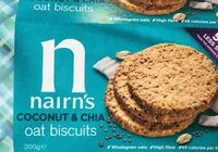 Jumlah gula yang masuk Nairn's Coconut & Chia Oat Biscuits