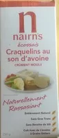 Sucre et nutriments contenus dans Nairns