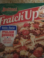 Amount of sugar in Fraich'up Italian Burger