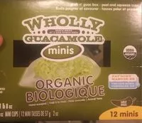 Sucre et nutriments contenus dans Wholly guacamole