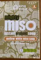 Amount of sugar in Mighty Miso mellow white miso soup