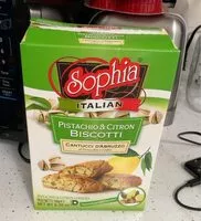 Количество сахара в PistachioandcitronBiscotti