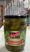 Количество сахара в Kosher old fashioned dill pickles