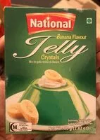 Suhkru kogus sees Jelly Crystals Banana Flavour