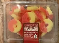 Sokerin määrä sisällä Peach rings