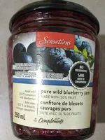 Confiture de bleuets sauvages purs