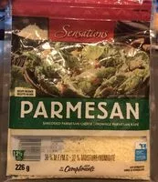 Sokerin määrä sisällä Fromage parmesan râpé