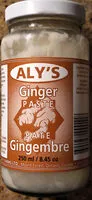 Cantidad de azúcar en Ginger Paste