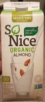 Suhkru kogus sees Unsweetened Organic SoNice Almond Beverage