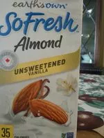 Suhkru kogus sees Almond Fresh Vanilla Unsweetened