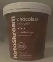 Suhkru kogus sees Chocolate Frozen Dairy Dessert