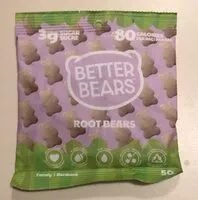 Sokerin määrä sisällä Root Bears