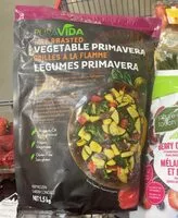 İçindeki şeker miktarı Vegetable primavera