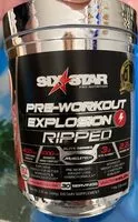 入っている砂糖の量 Pre-work out explosion ripped