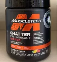 入っている砂糖の量 Shatter Pre-Workout Ripped