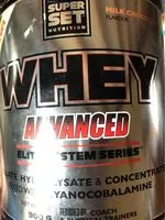 Sucre et nutriments contenus dans Whey advanced