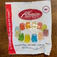 入っている砂糖の量 Albanese Gummi Bear Cubs