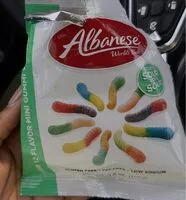 入っている砂糖の量 Sour gummi worms