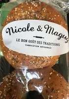 Sucre et nutriments contenus dans Nicole maguy