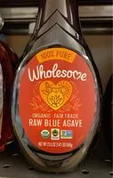 Amount of sugar in Raw Blue Agave