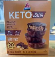 Sokerin määrä sisällä Keto Peanut Butter Cups