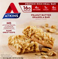 चीनी की मात्रा Peanut butter granola protein-rich meal bar
