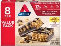 入っている砂糖の量 Protein-rich meal bar chocolate chip granola keto friendly