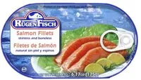 Sokerin määrä sisällä Rugen Fisch, Salmon Fillets Skinless And Boneless