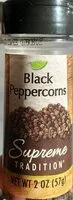 Suhkru kogus sees Black Peppercorns