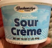 Suhkru kogus sees Imitation sour creme