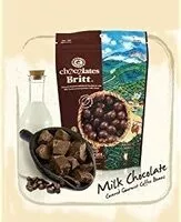 Amount of sugar in Cafe Britt Milk Chocolate Covered Coffee Beans