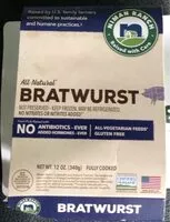 Jumlah gula yang masuk Bratwurst