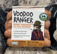 Jumlah gula yang masuk Voodoo Ranger Mango Habanero IPA Beer Bratwurst