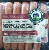 Jumlah gula yang masuk Smoked Bacon Uncured Breakfast Sausage