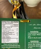 Количество сахара в Pomegranate Molasses