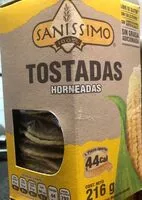 Jumlah gula yang masuk Tostadas horneadas de maiz