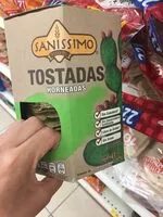 Jumlah gula yang masuk Tostadas horneadas con nopal