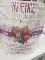 Sucre et nutriments contenus dans Patience tm mc