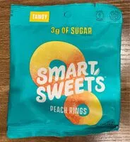 Suhkru kogus sees Smart Sweets Peach Rings