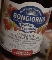 Sokerin määrä sisällä Bongiorno organic vinegar drink