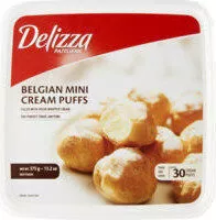 Quantité de sucre dans Belgium mini cream puffs