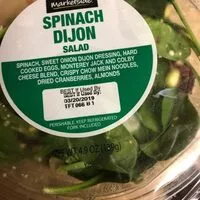 Sugar and nutrients in Spinach dijon salad