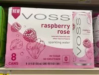 Zuckermenge drin Voss raspberry rose