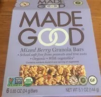 Cantidad de azúcar en Made Good Granola Bar (Mixed Berry)
