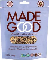 Cantidad de azúcar en Mixed berry granola minis