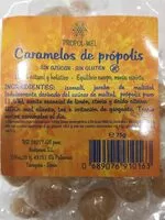 Azúcar y nutrientes en Propol mel