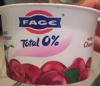 चीनी की मात्रा Fage, nonfat yogurt, greek, strained, with cherry