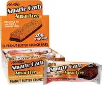 Suhkru kogus sees Smarte Carb Protein Bar, Peanut Butter Crunch