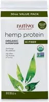 Jumlah gula yang masuk Organic hemp protein hi fiber